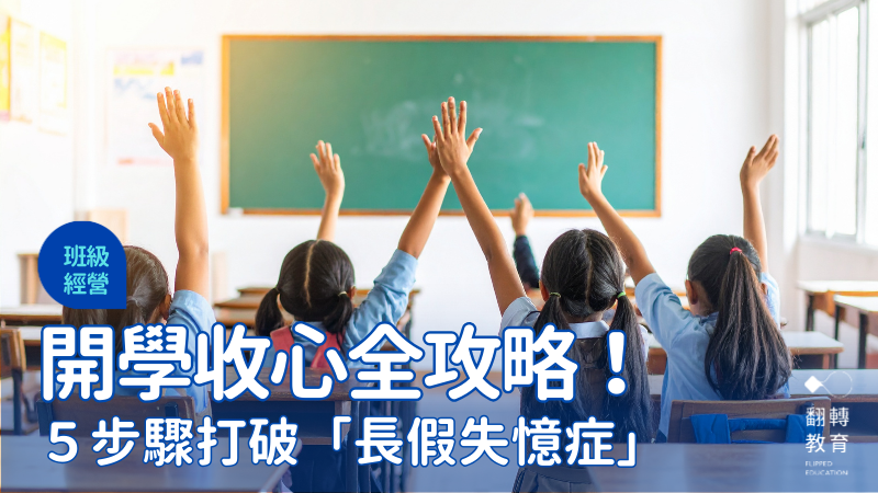 開學收心全攻略！打破「長假失憶症」用５步驟重塑班級學習力。Canva圖庫