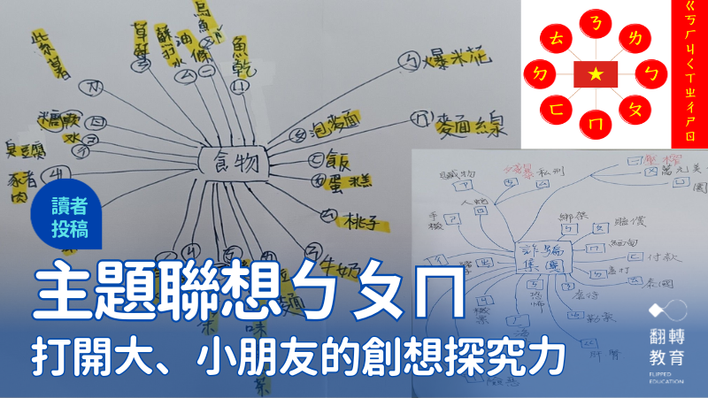 主題聯想ㄅㄆㄇ，打開大、小朋友的創想探究力。圖片提供：彥佑