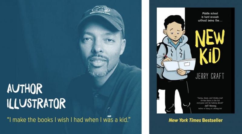漫畫家傑瑞·克拉夫特（Jerry Craft）以作品《新來的孩子》（暫譯，New Kid），成為第一位獲頒紐伯瑞獎的圖畫書作家。擷取自傑瑞·克拉夫特個人網站
