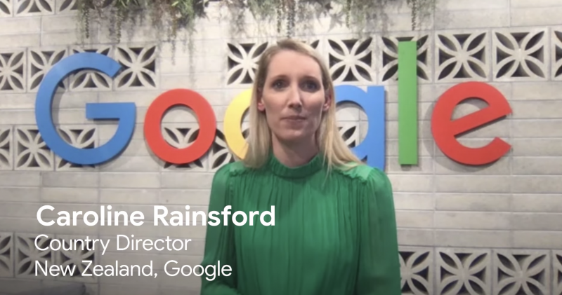 ▲Google紐西蘭總監Caroline Rainsford 擔任亞太區系列演講的開場者。取自Google「The Anywhere School」影片