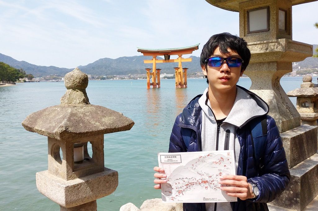 蔡定寬曾參與學校舉辦的日本高校交流活動，他從中體認到英語的重要性。（照片提供／蔡定寬）