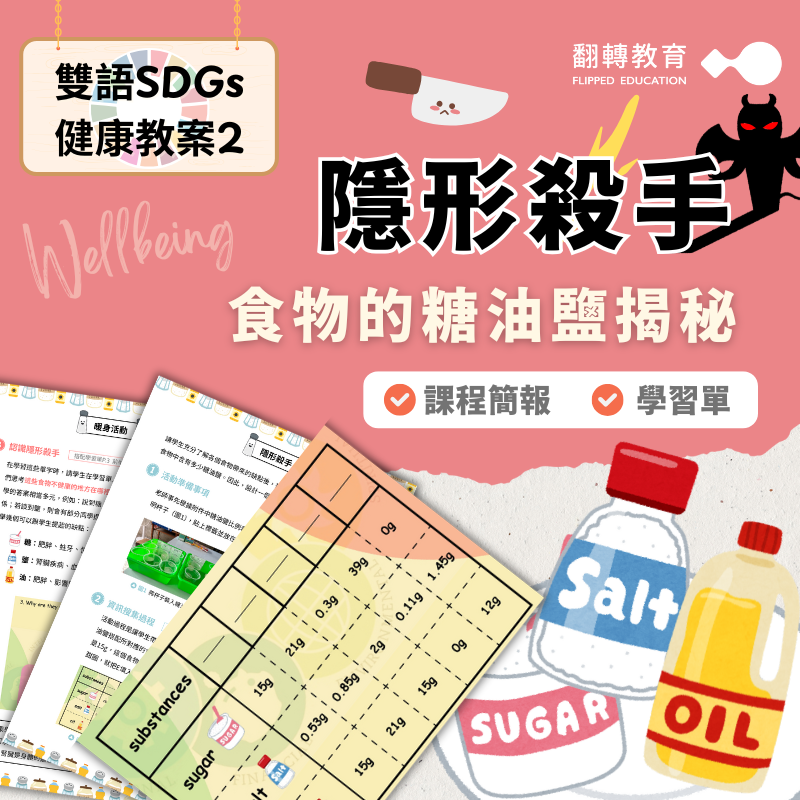【雙語SDGs健康教案】隱形殺手：食物的糖油鹽揭密