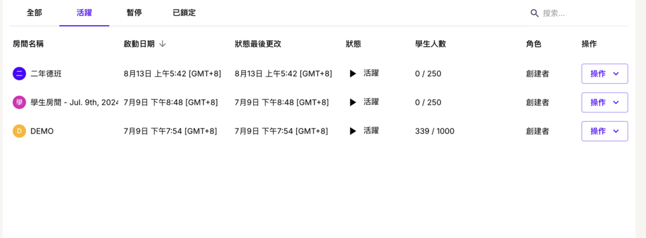 MagicSchool AI 以班級為單位的AI管理介面