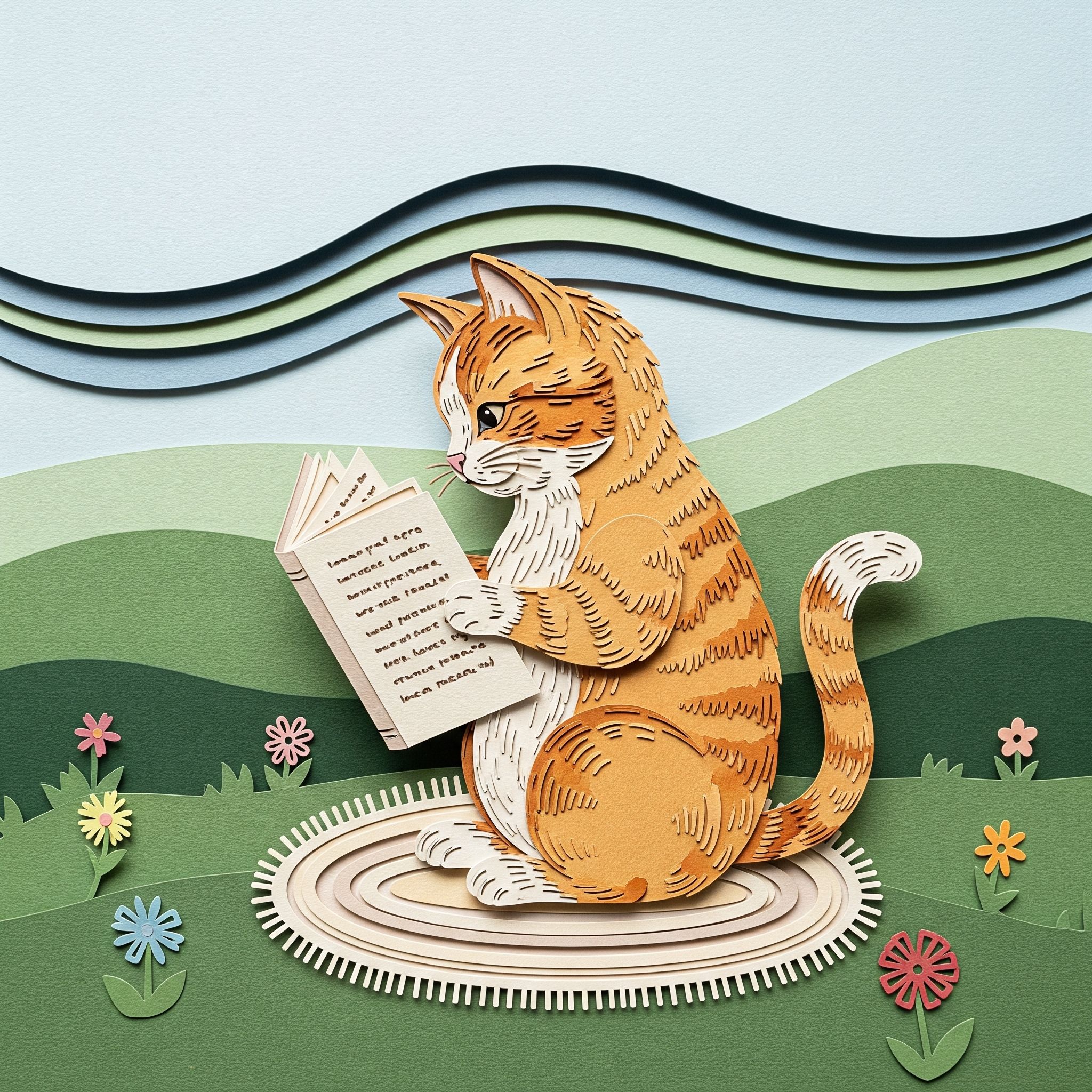 Gemini 生成圖片範例:剪紙藝術