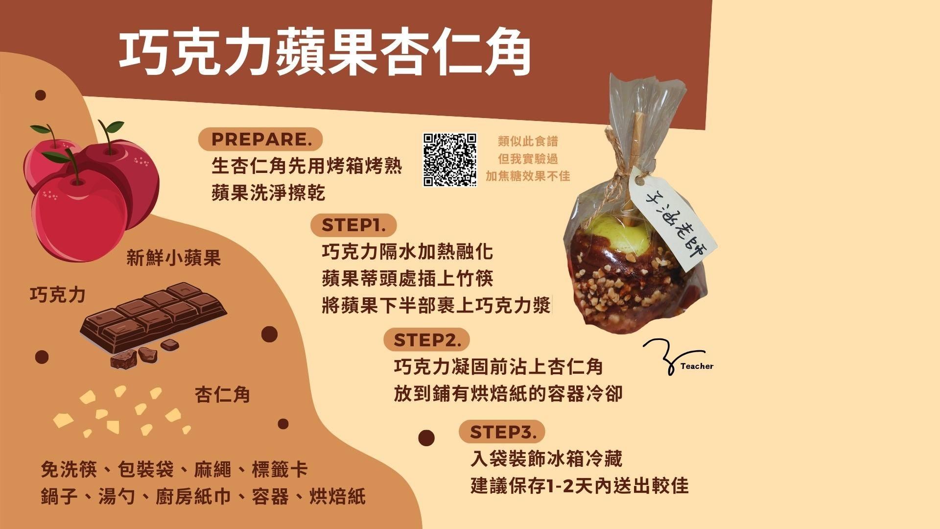 巧克力蘋果杏仁角食譜