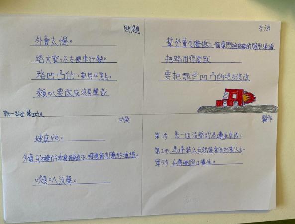 圖二：引導學生思考日常有關交通的問題與解決方法