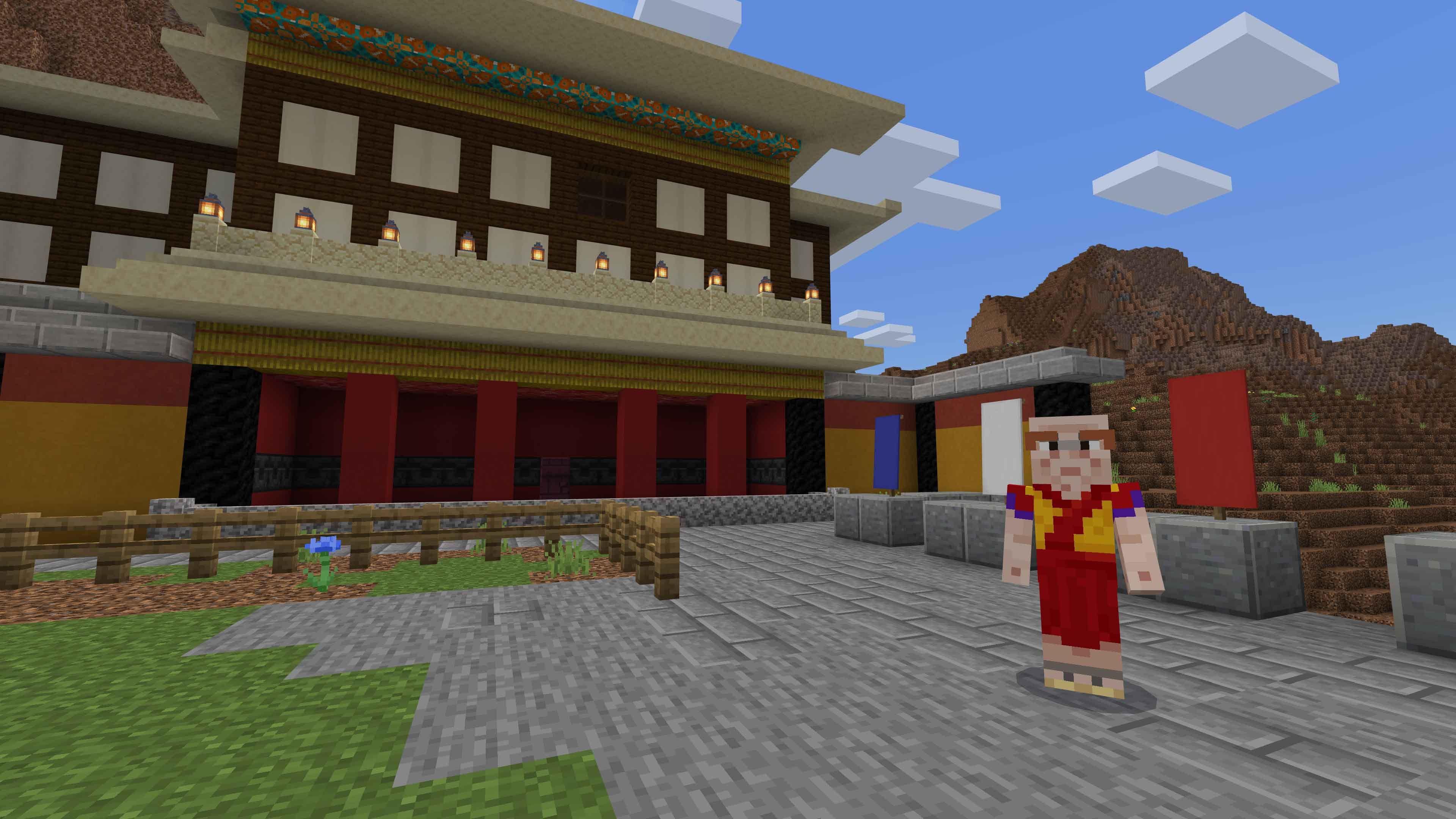 Minecraft 跟瑞典的諾貝爾和平中心合作，發展出新的遊戲「積極公民」（Active Citizen）。取自 Minecraft 教育版官網