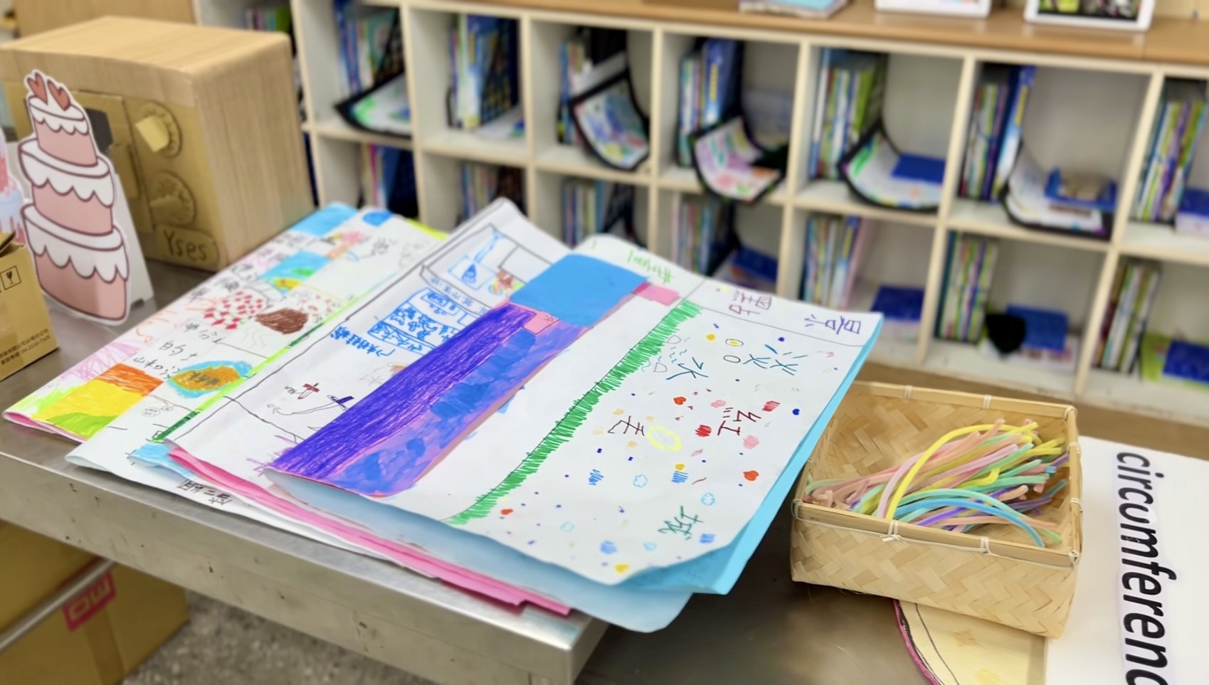 學生報告、道具、海報