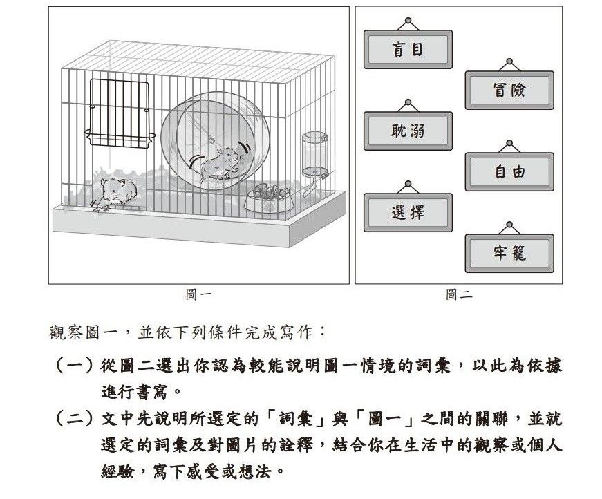 114會考寫作測驗試題。取自全國試務會官網