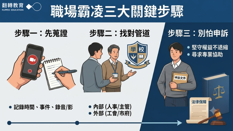 遇到職場霸凌的三步驟